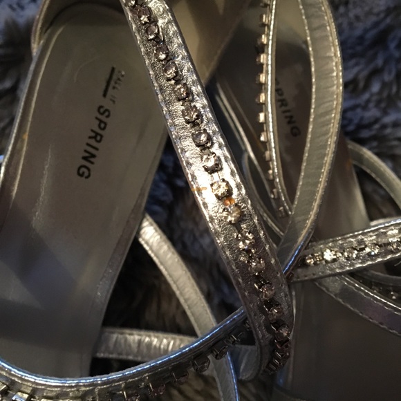 Silver Rhinestone Wedges - Picture 8 of 8